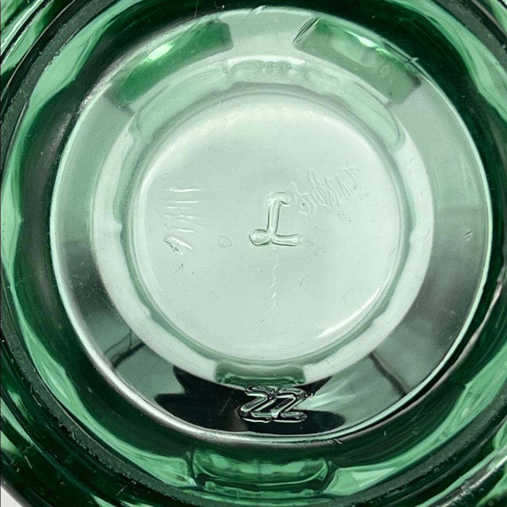Vintage Green Libbey Coca-Cola Thick Heavy Soda Glass w/ Handle 14 oz (Set of 3) - Picture 9 of 11